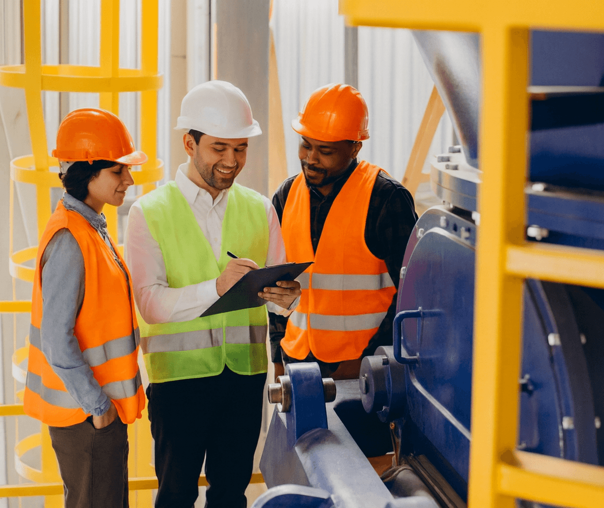 Modern apartment buildings